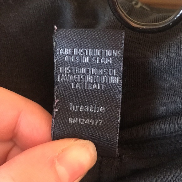 Prana Black Flare Leggings with Roll Down Band Size Medium - Picture 3 of 8